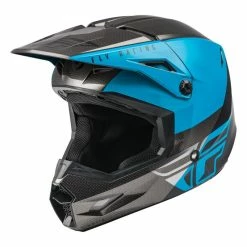 CASQUE FLY KINETIC STRAIGHT EDGE 2022 BLEU/GRIS/NOIR ENFANT -Accessoires Vélo Soldes casque fly kinetic straight edge 2022 bleugrisnoir enfant 1 3