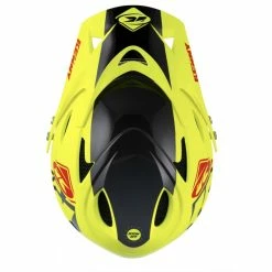CASQUE KENNY DOWN HILL 2022 GRAPHIC NEON YELLOW -Accessoires Vélo Soldes casque kenny down hill 2022 graphic neon yellow 2