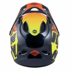 CASQUE KENNY DOWN HILL 2022 GRAPHIC ORANGE -Accessoires Vélo Soldes casque kenny down hill 2022 graphic orange 5