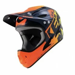 CASQUE KENNY DOWN HILL 2022 GRAPHIC ORANGE -Accessoires Vélo Soldes casque kenny down hill 2022 graphic orange 7