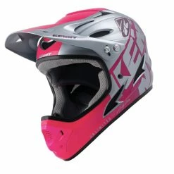 CASQUE KENNY DOWN HILL 2022 GRAPHIC PINK -Accessoires Vélo Soldes casque kenny down hill 2022 graphic pink 7