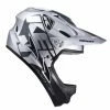 CASQUE KENNY DOWN HILL 2022 GRAPHIC SILVER -Accessoires Vélo Soldes casque kenny down hill 2022 graphic silver