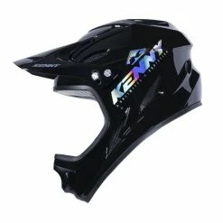 CASQUE KENNY DOWN HILL GRAPHIC HOLOGRAPHIC BLACK 2023 -Accessoires Vélo Soldes casque kenny down hill graphic holographic black 2023 3