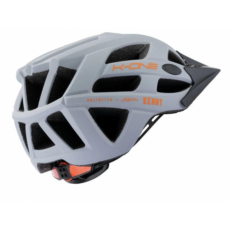 CASQUE KENNY K-ONE GREY ORANGE 2022 3 CASQUE KENNY K-ONE GREY ORANGE 2022