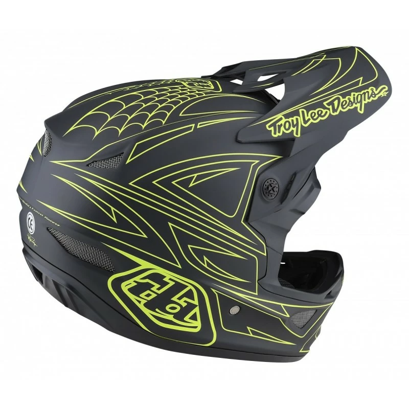 CASQUE TLD D3 FIBERLITE SPIDERSTRIPE GRAY/YELLOW 2022 5 CASQUE TLD D3 FIBERLITE SPIDERSTRIPE GRAY/YELLOW 2022 – Image 3