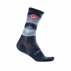 Chaussettes Castelli FATTO 12 SOCK DARK INFINITY BLUE