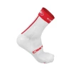 Chaussettes Castelli Free 9 Blanc Noir Rouge -Accessoires Vélo Soldes chaussettes castelli free 9 blanc noir rouge