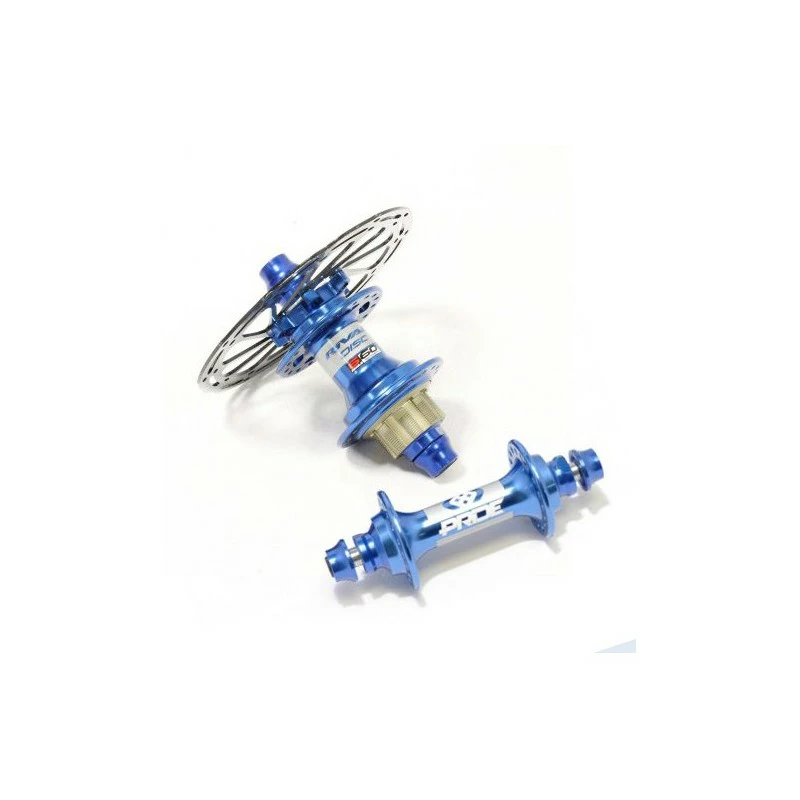 PAIRE DE MOYEUX PRIDE RIVAL EXP DISC 28H BLUE 3 PAIRE DE MOYEUX PRIDE RIVAL EXP DISC 28H BLUE