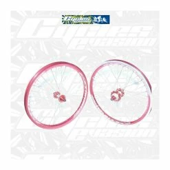 PAIRE DE ROUE RIVAL PRO PRIDE RACING -Accessoires Vélo Soldes paire de roue rival pro pride racing 1 2