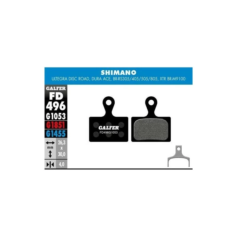 PLAQ DE FREIN GALFER FD496 SHIM ULTEGRA ROUGE ADVANCED 3 PLAQ DE FREIN GALFER FD496 SHIM ULTEGRA ROUGE ADVANCED