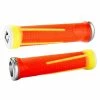 POIGNEE ODI AG1 NO FLANGE ORANGE / JAUNE /LOCK ON BLANC -Accessoires Vélo Soldes poignee odi ag1 no flange orange jaune lock on blanc