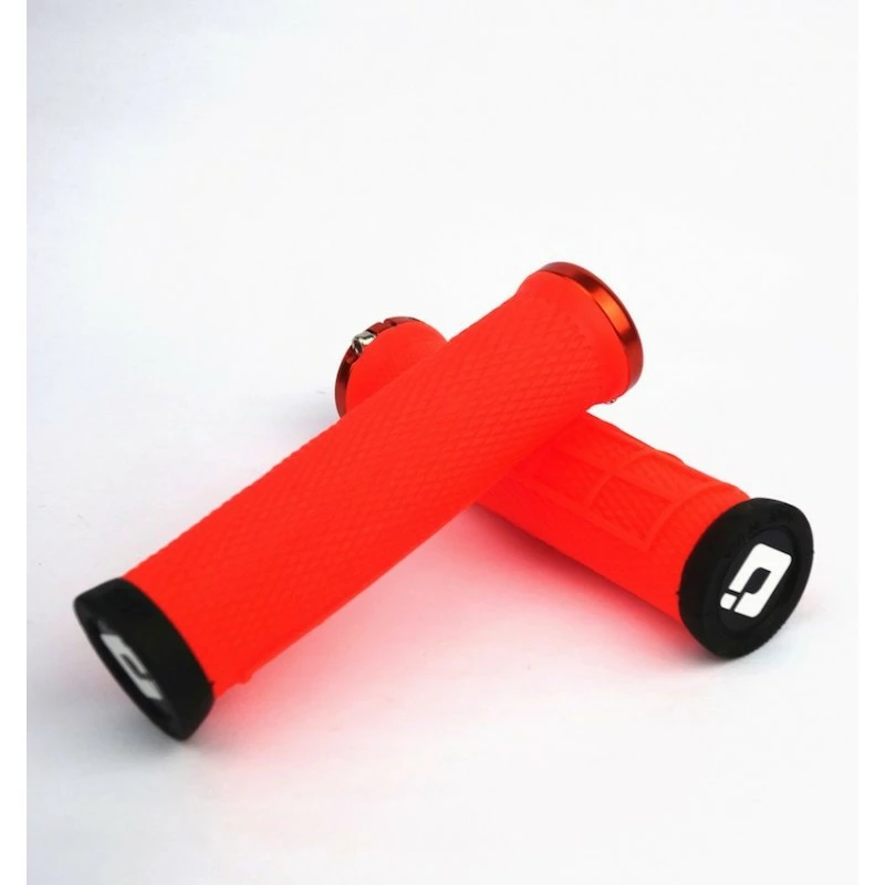 POIGNEE ODI ELITE FLOW NO FLANGE LOCK ON GRIP 130 MM ORANGE 3 POIGNEE ODI ELITE FLOW NO FLANGE LOCK ON GRIP 130 MM ORANGE