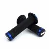 POIGNEES ODI BMX RUFFIAN FLANGE LOCK ON 130 MM BLACKGRIP BLACK/BLUE -Accessoires Vélo Soldes poignees odi bmx ruffian flange lock on 130 mm blackgrip blackblue