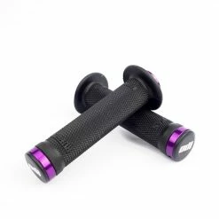 POIGNEES ODI BMX RUFFIAN FLANGE LOCK ON 130 MM BLACKGRIP PURPLE